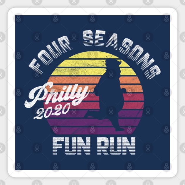 Four Seasons Philly Fun Run d Magnet by karutees